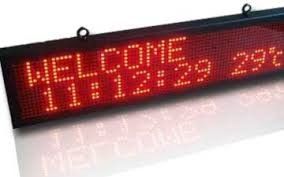 P10 LED Display Sign, 1-4 Line 128x32 Red
