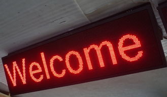 P10 LED Display Sign, 1-4 Line 128x32 Red