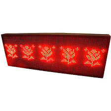 P10 LED Display Sign, 1-8 Line 256x64 RED