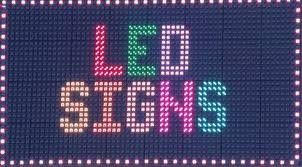 P10 LED Display Sign, 1-4 Line 192x32 Tri-Color