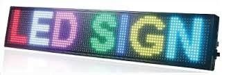 P10 LED Display Sign, 1-8 Line 128x64 Tri-Color