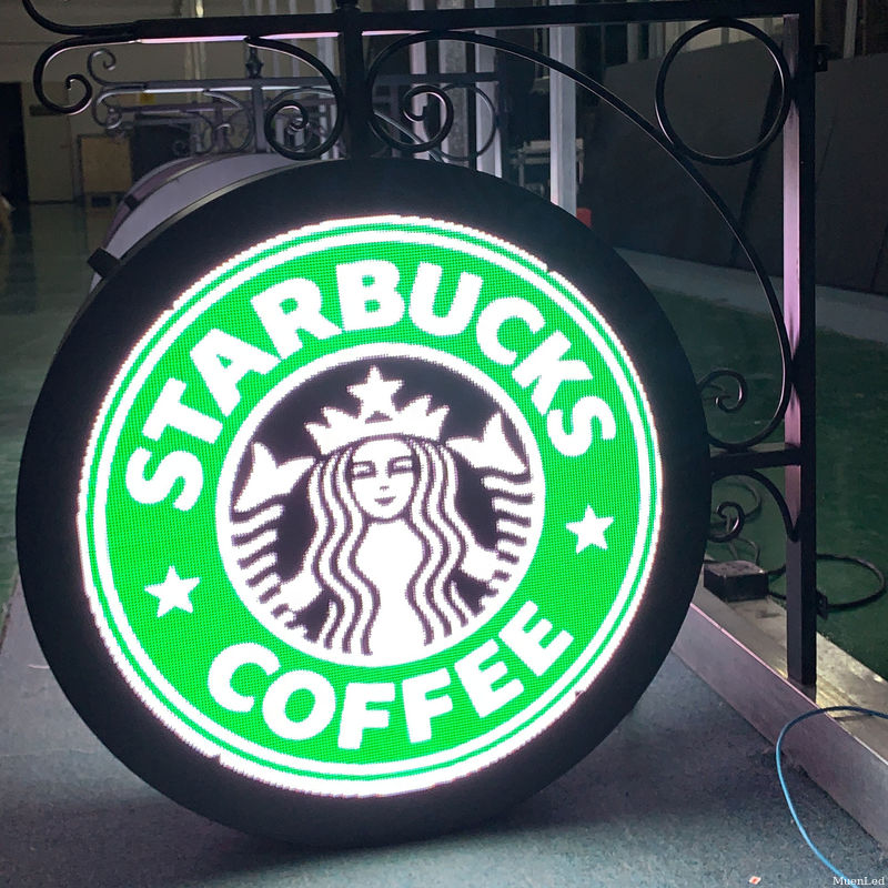 P4.81 Video advertisement outdoor indoor single-sided circular LED display Muen LED