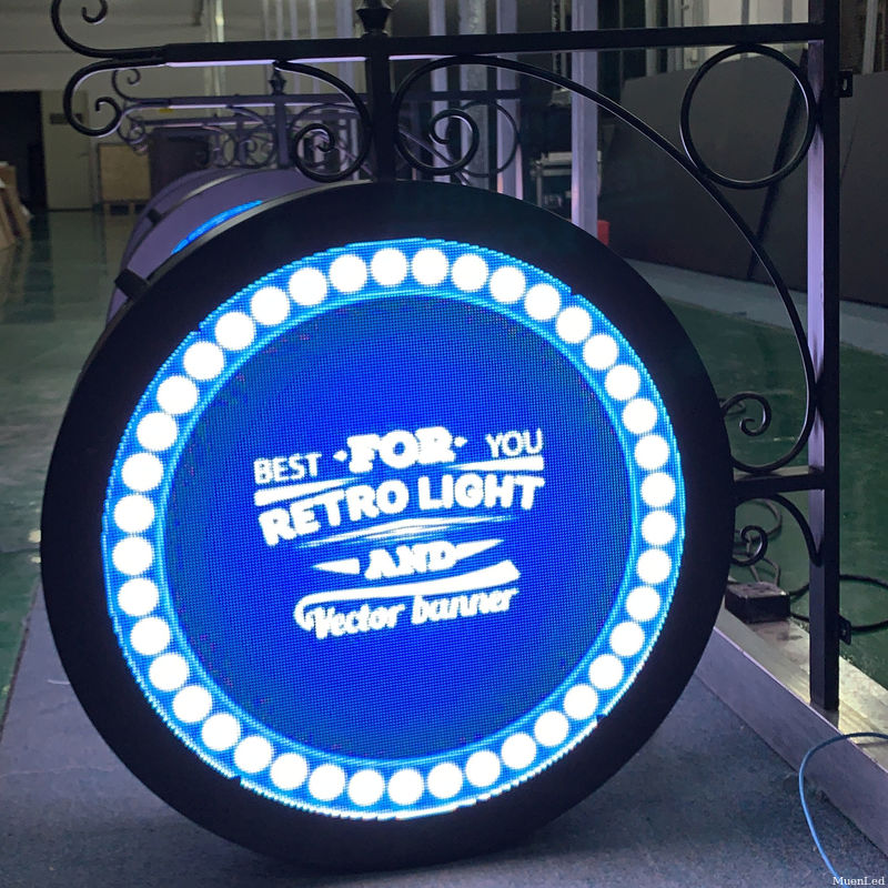 P3.33 double-sided circular LED display advertising indoor/high quality HD video outdoor Chinese supplier Muen LED